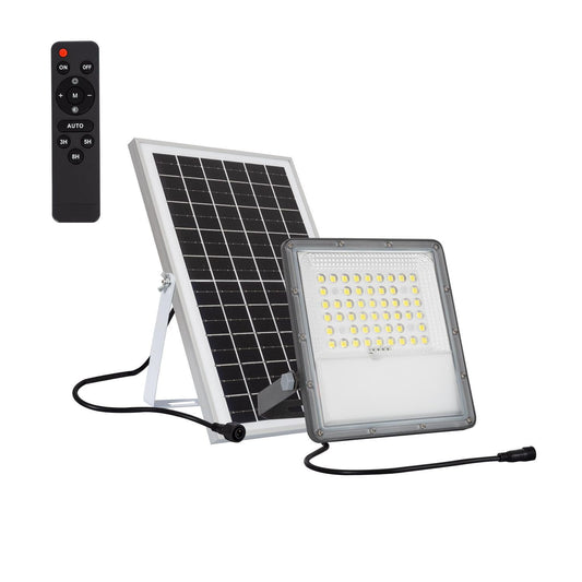 10W 1000lm IP65 Solar-LED-Flutlicht mit Dämmerungssensor und Fernbedienung