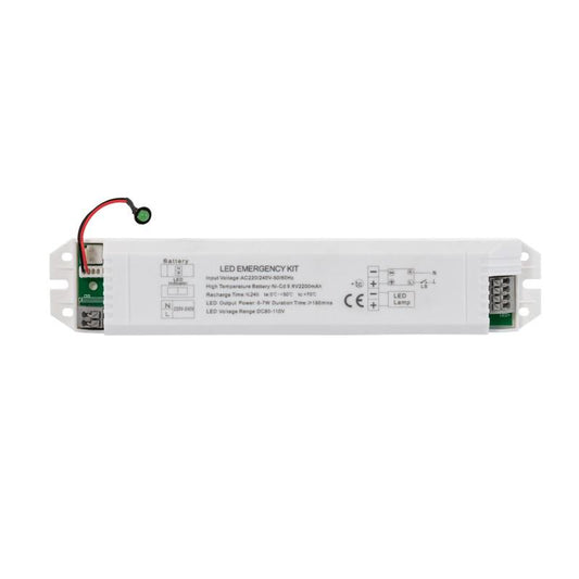 Kit Éclairage de Sécurité LED 7W IP20 avec Batterie Ni-Cd