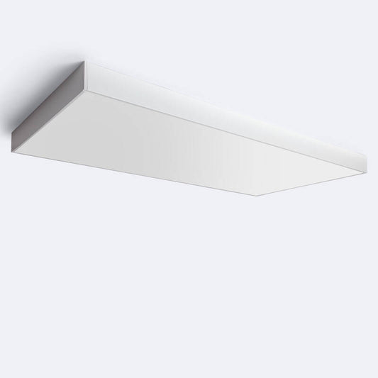 Kit de Montage en Saillie pour Panneaux LED 120x60 cm, Aluminium Blanc