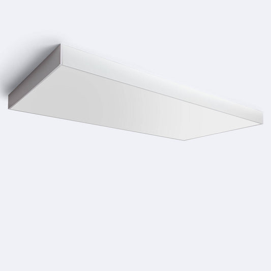 Kit de Montage en Saillie pour Panneaux LED 120x60 cm, Aluminium Blanc