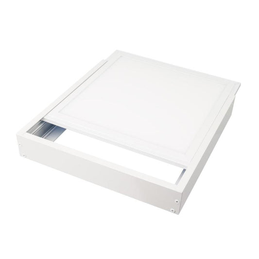 Kit de Montage en Saillie pour Panneau 60x60 cm, Aluminium Blanc