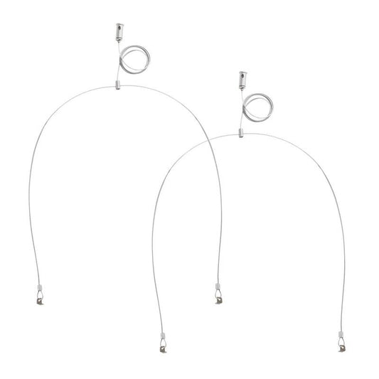 Kit de Suspension 'Y' pour Panneaux LED en Acier Inoxydable, Usage Intérieur