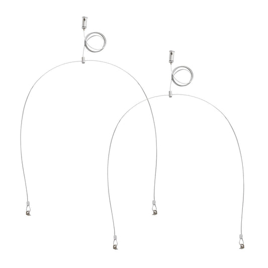 Kit de Suspension 'Y' pour Panneaux LED en Acier Inoxydable, Usage Intérieur