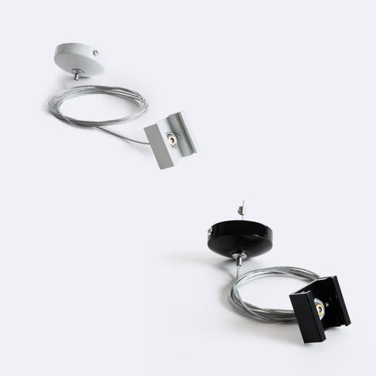 Kit de Suspension pour Rail Triphasé DALI en Acier et Aluminium