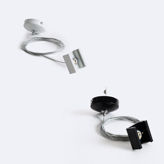 Kit de Suspension pour Rail Triphasé DALI en Acier et Aluminium