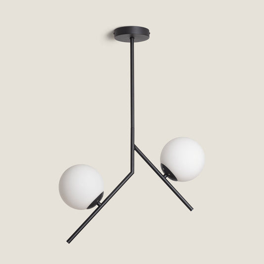 Suspension LED Métal et Verre 20W IP20 pour Intérieur
