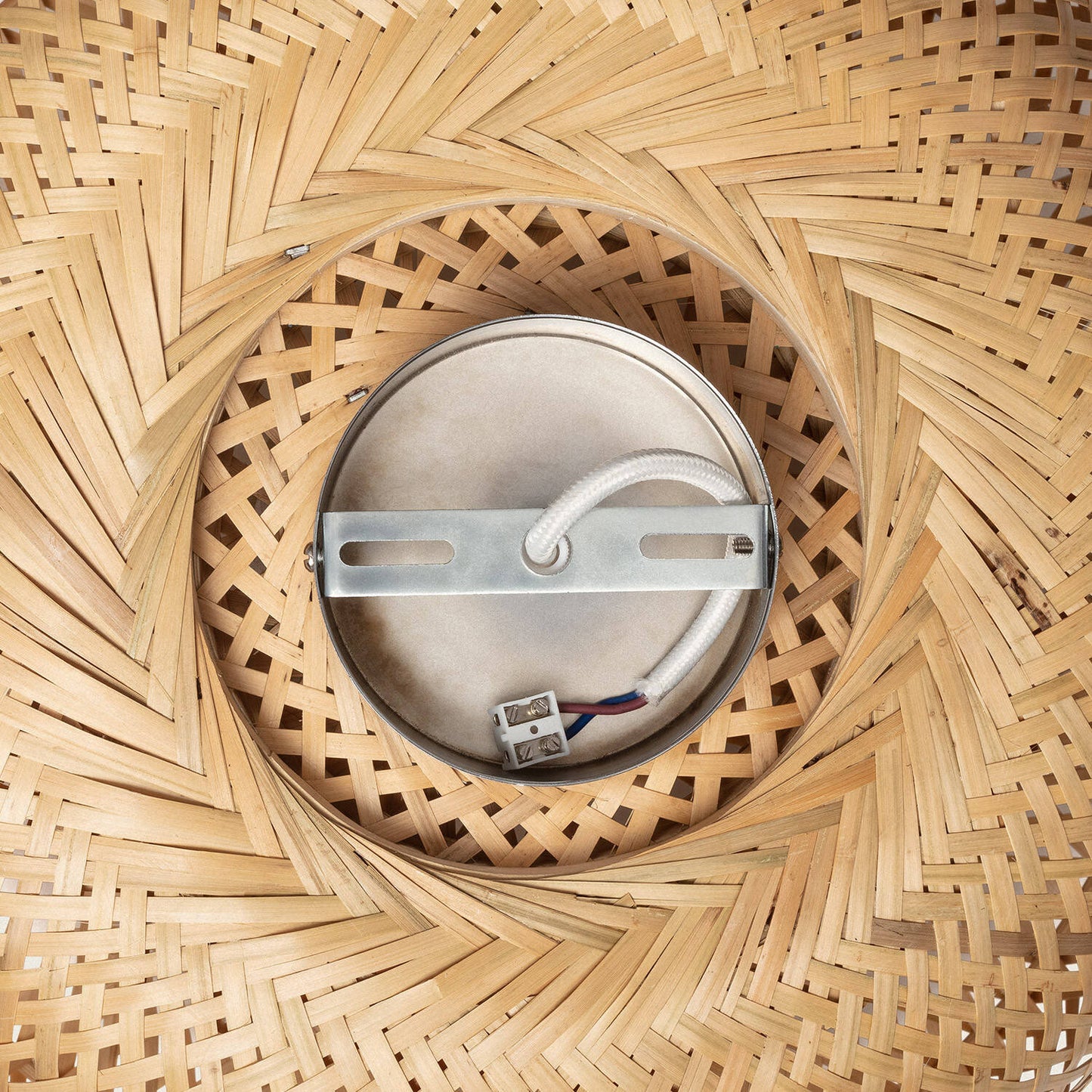 Plafonnier en Bambou E27 40W IP20 pour Intérieur