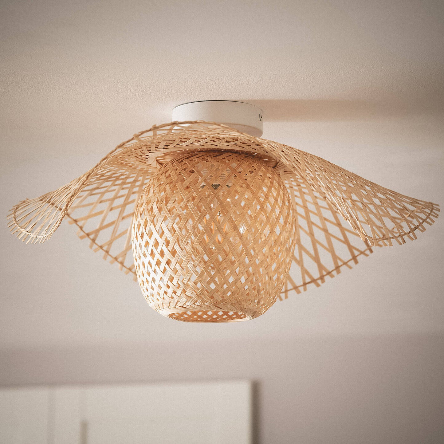 Plafonnier en Bambou 40W IP20 pour Intérieur
