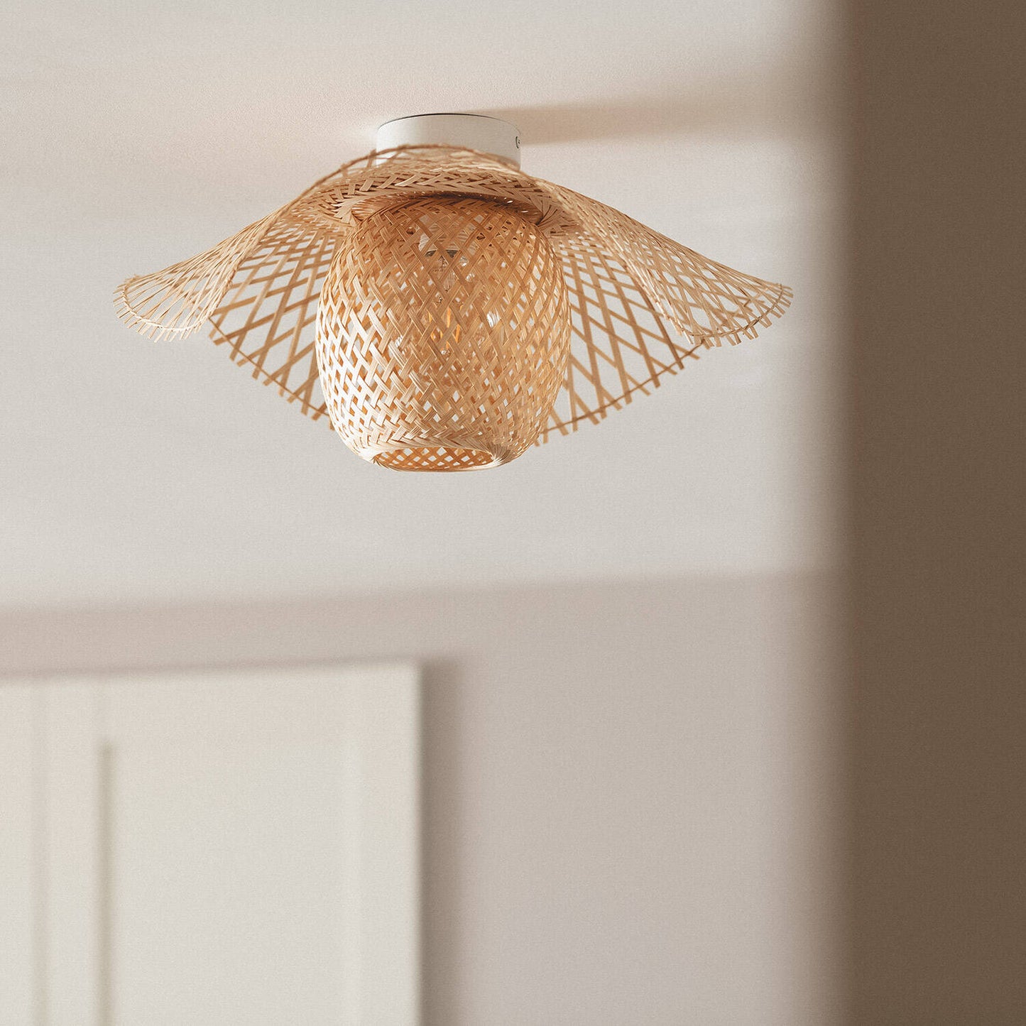 Plafonnier en Bambou 40W IP20 pour Intérieur