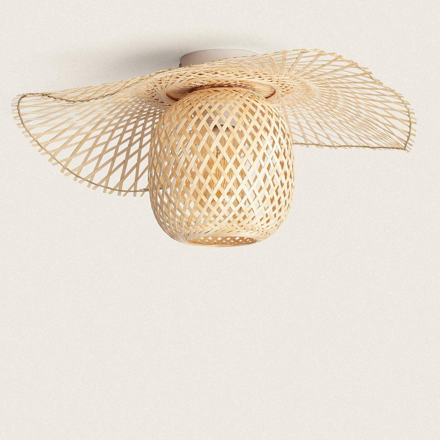 Plafonnier en Bambou 40W IP20 pour Intérieur