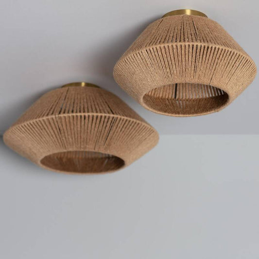 Plafonnier en Corde de Chanvre 20W IP20 E27