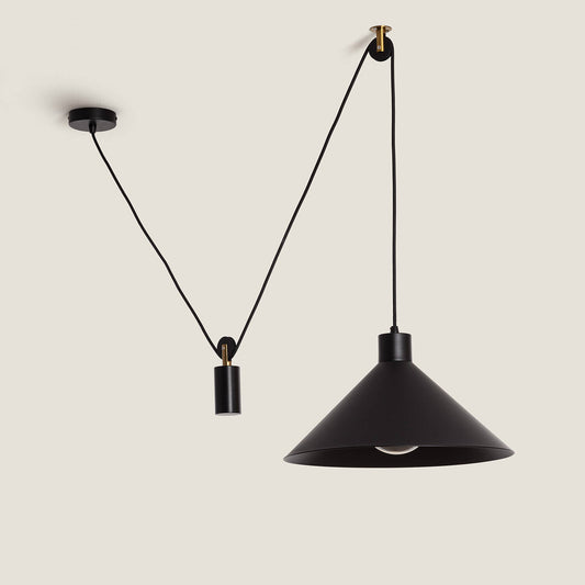 Suspension LED Métal Noir 40W IP20