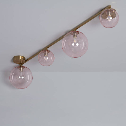 Plafonnier LED Moonlight Brass 4 Spots, 12W, IP20, Installation en Saillie