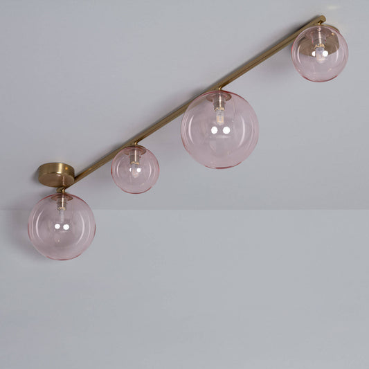 Plafonnier LED Moonlight Brass 4 Spots, 12W, IP20, Installation en Saillie