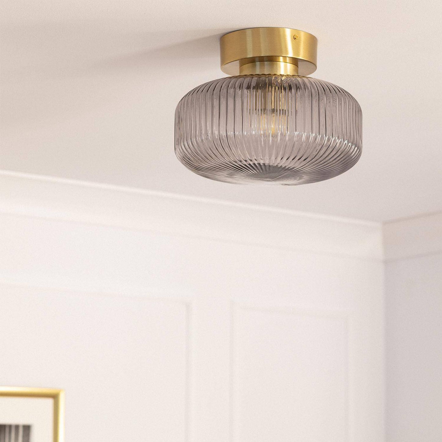 Plafonnier LED Windsor en Métal et Verre, 20W, IP20, Installation en Saillie