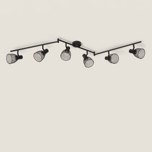 Plafonnier Orientable Aluminium 6 Spots E14, IP20, 20W