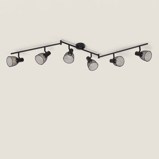 Plafonnier Orientable Aluminium 6 Spots E14, IP20, 20W