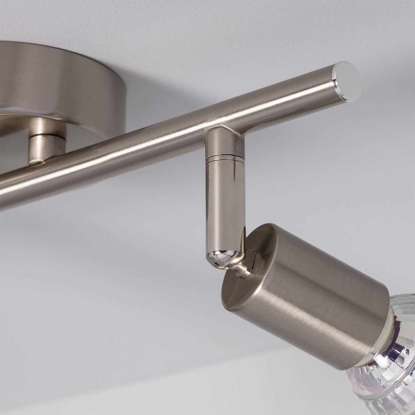 Plafonnier LED Orientable 2 Spots 10W IP20 Aluminium Argenté