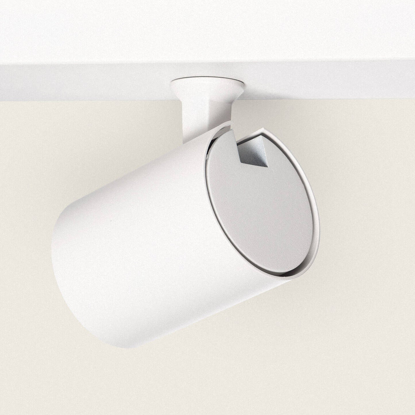Plafonnier Orientable 3 Spots GU10, 40W, IP20, Aluminium Blanc