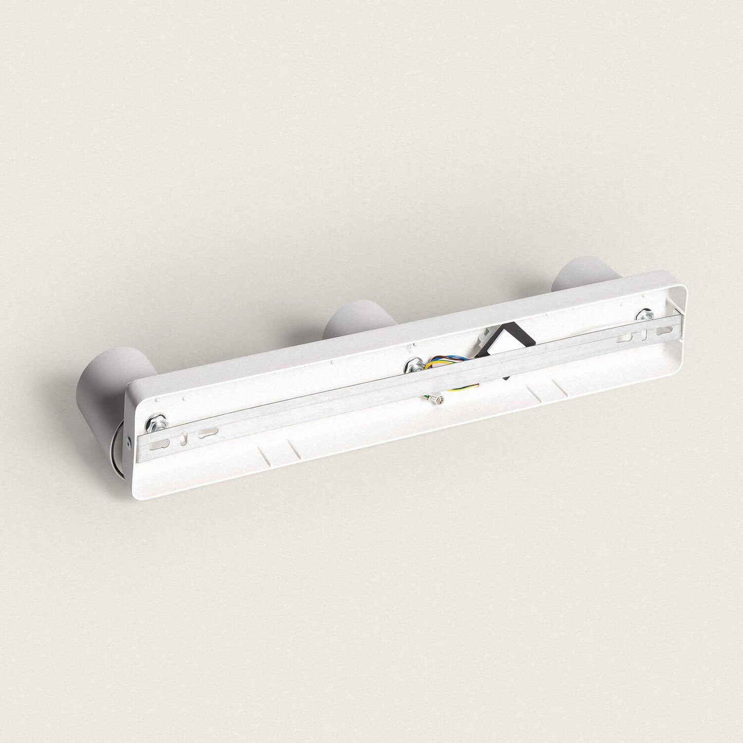 Plafonnier Orientable 3 Spots GU10, 40W, IP20, Aluminium Blanc