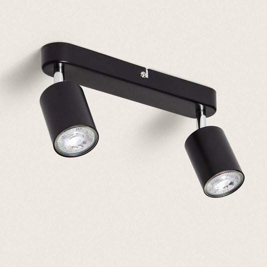 Plafonnier Orientable Métal 2 Spots 20W IP20