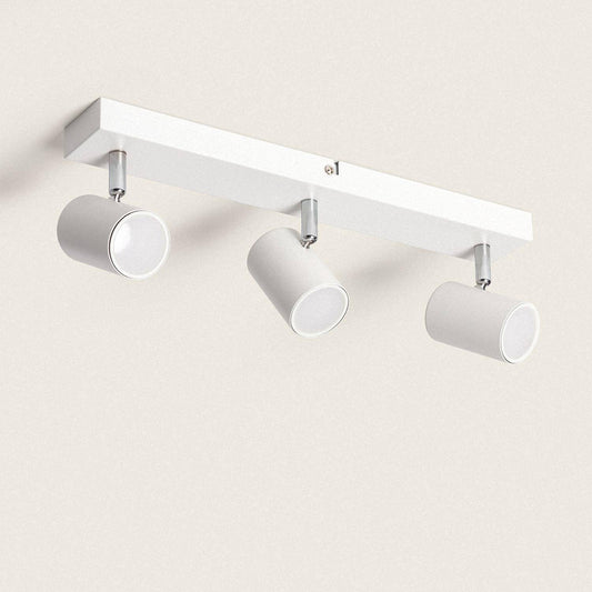 Plafonnier Orientable 3 Spots GU10 20W IP20
