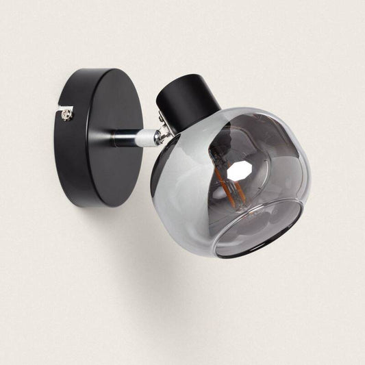 Applique Murale Orientable en Métal et Verre, 20W, IP20, Installation en Saillie