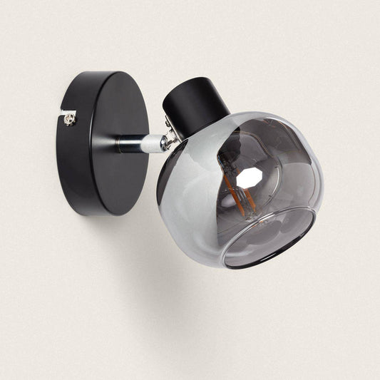 Applique Murale Orientable en Métal et Verre, 20W, IP20, Installation en Saillie