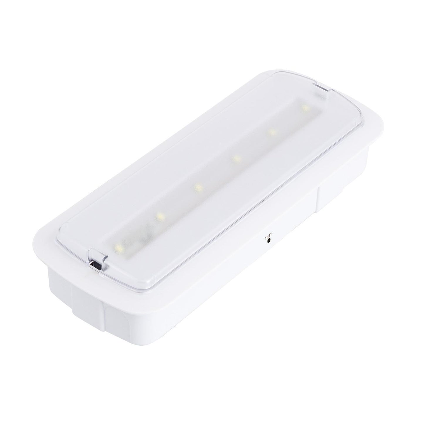 Balise de Secours LED 200lm, Installation Encastrée ou en Saillie, IP20, Autotest