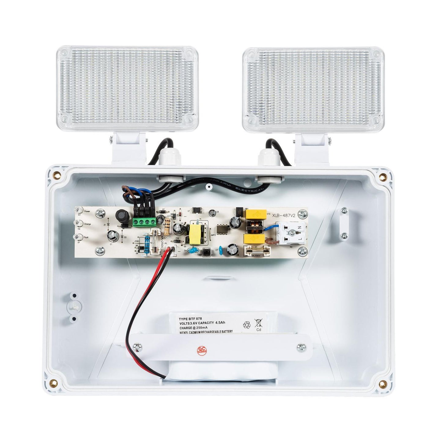 TwinSpot 6W IP65 quadratischer LED-Flutlichtstrahler für den Innen- und Außenbereich