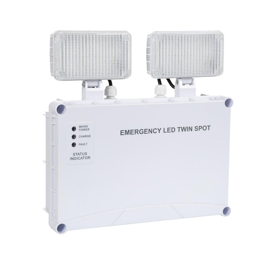 TwinSpot 6W IP65 quadratischer LED-Flutlichtstrahler für den Innen- und Außenbereich