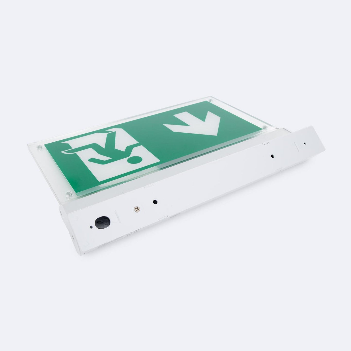 Signalisation de Secours LED 3W IP20 Double Face, Installation en Saillie