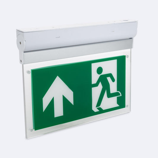 Signalisation de Secours LED 3W IP20 Double Face, Installation en Saillie