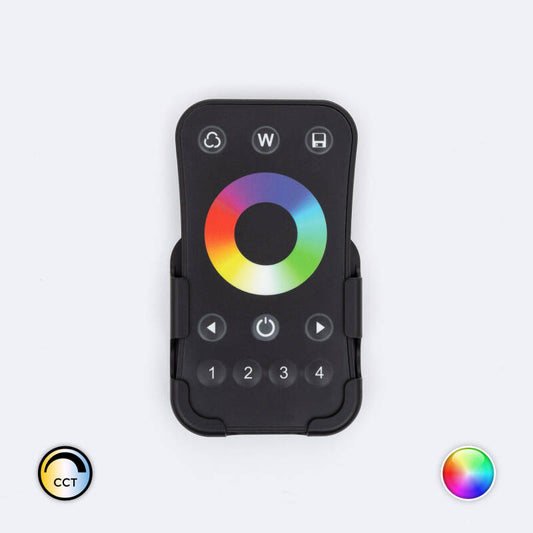 Télécommande RF pour Variateur LED RGB / RGBW 4 Zones, IP20, Usage Intérieur