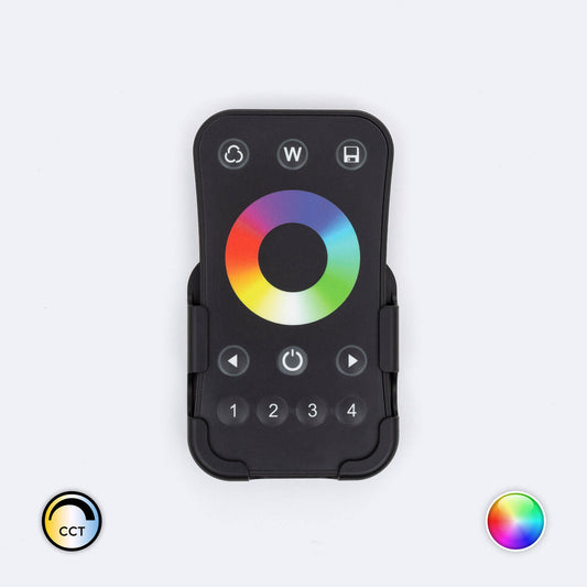 Télécommande RF pour Variateur LED RGB / RGBW 4 Zones, IP20, Usage Intérieur