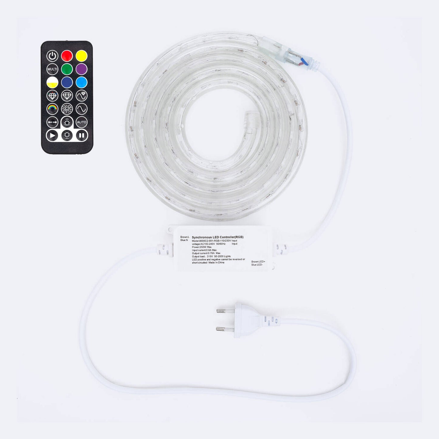 Gaine LED Ronde 220V 2.5W/m IP65 Extérieur/Intérieur