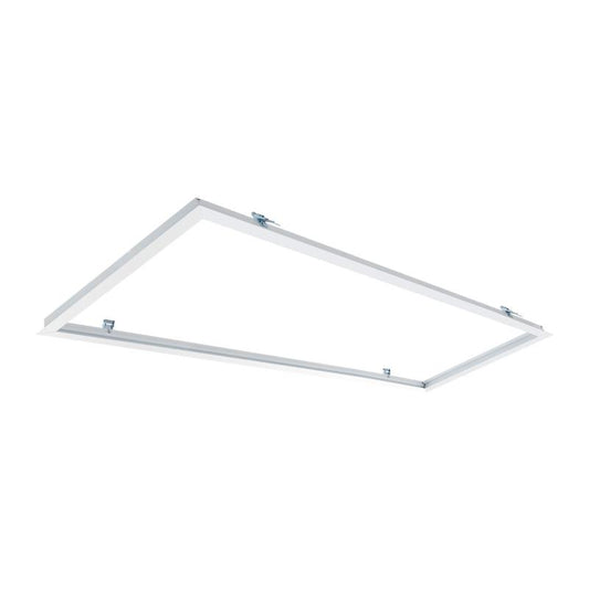 Cadre Encastré Aluminium pour Panneaux LED 120x30 cm, IP20