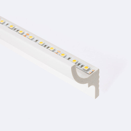 Moulure 2m pour Ruban LED, Installation en Saillie, Matériau PS, Intérieur