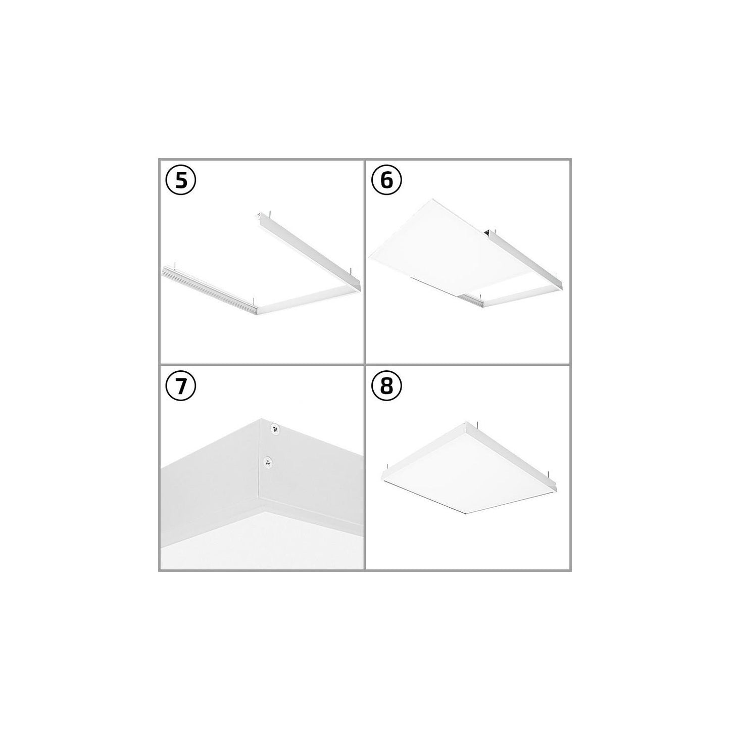 Panneau LED 120x60 cm 60W 6000lm IP40 Non-Dimmable pour Intérieur