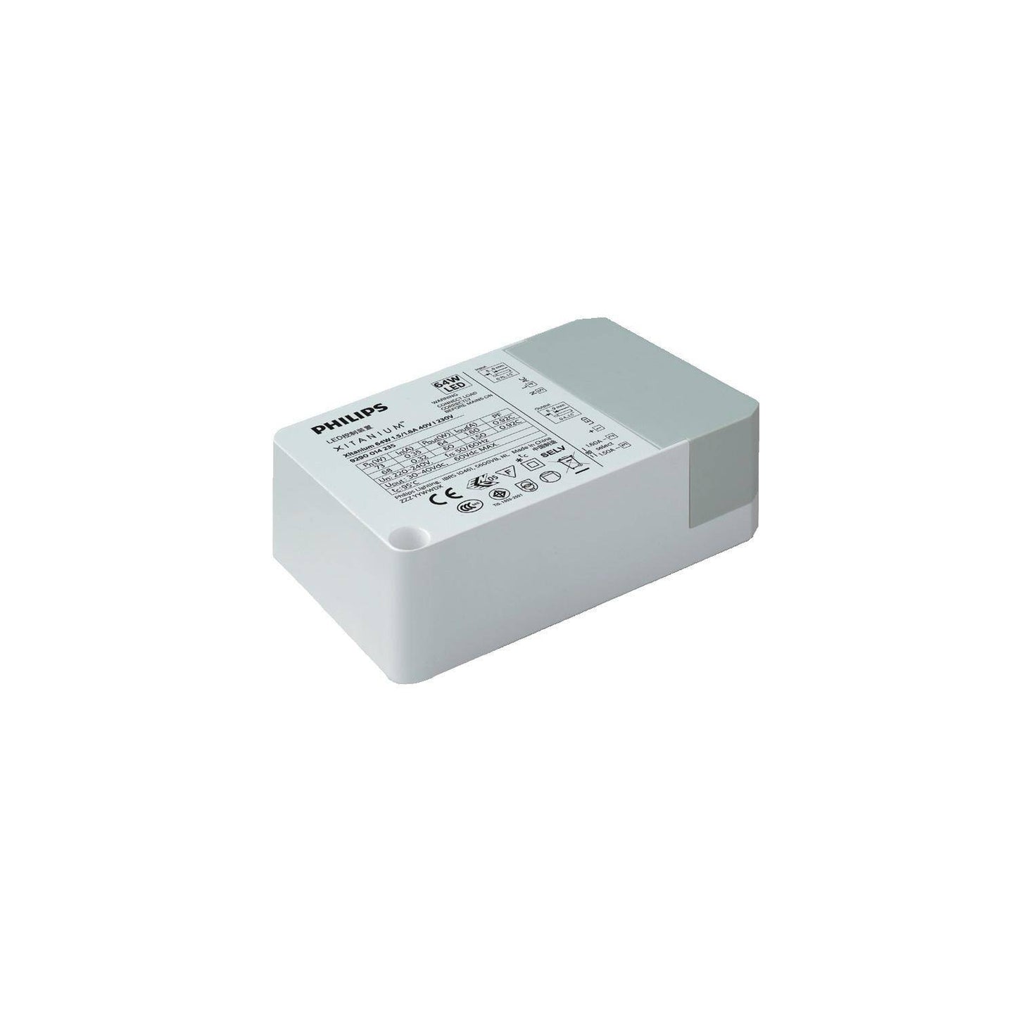 Panneau LED 120x60 cm 64W IP40, 6400lm, UGR 19, Non Dimmable