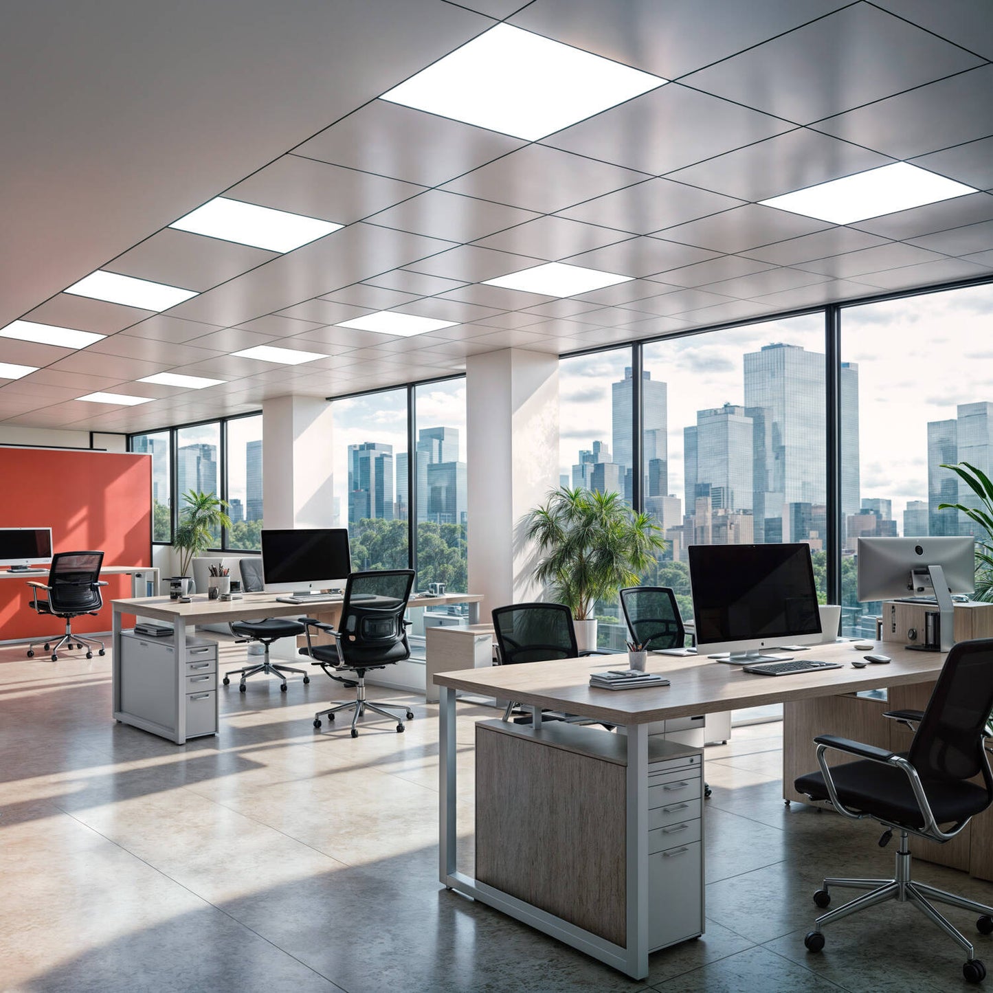 Panneau LED 60x60cm 40W 4000lm IP20 Installation Faux Plafond