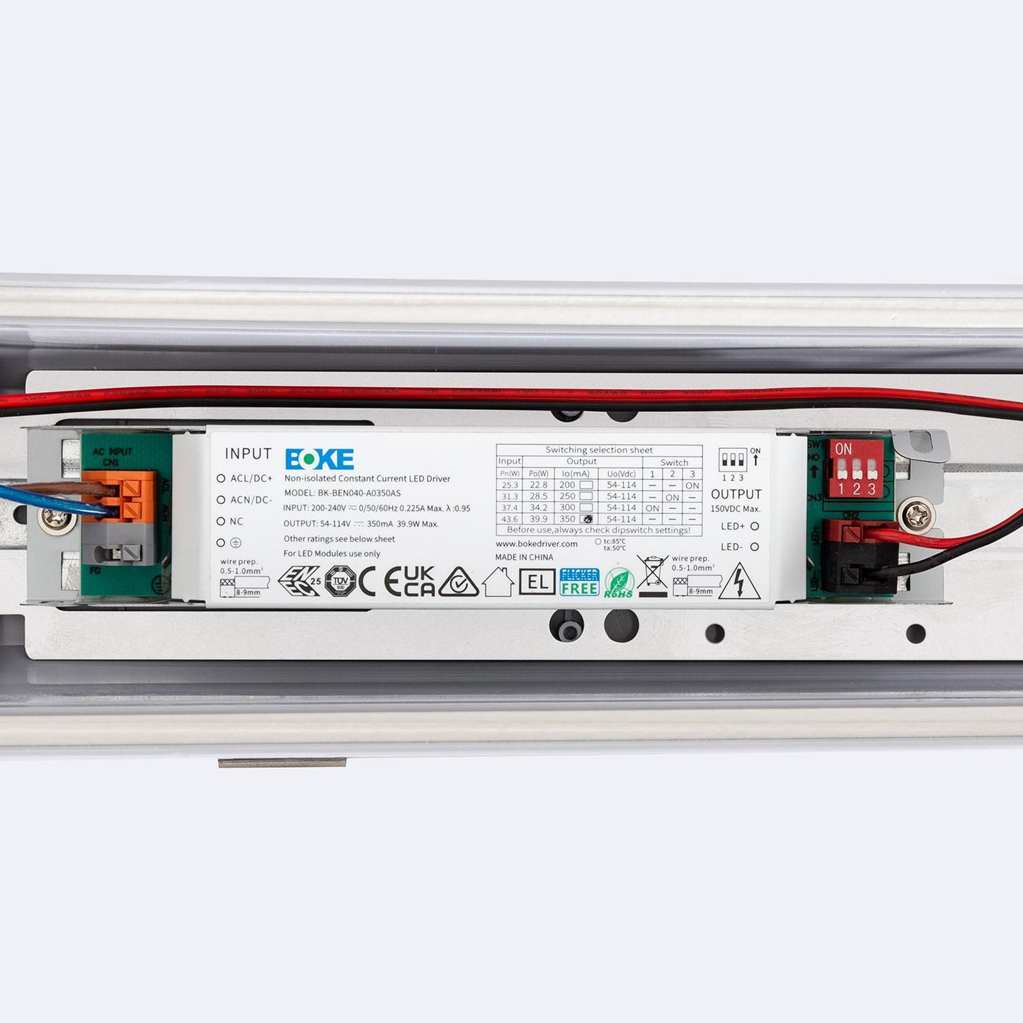 Réglette LED Étanche 120cm 36W IP65 avec Éclairage de Secours