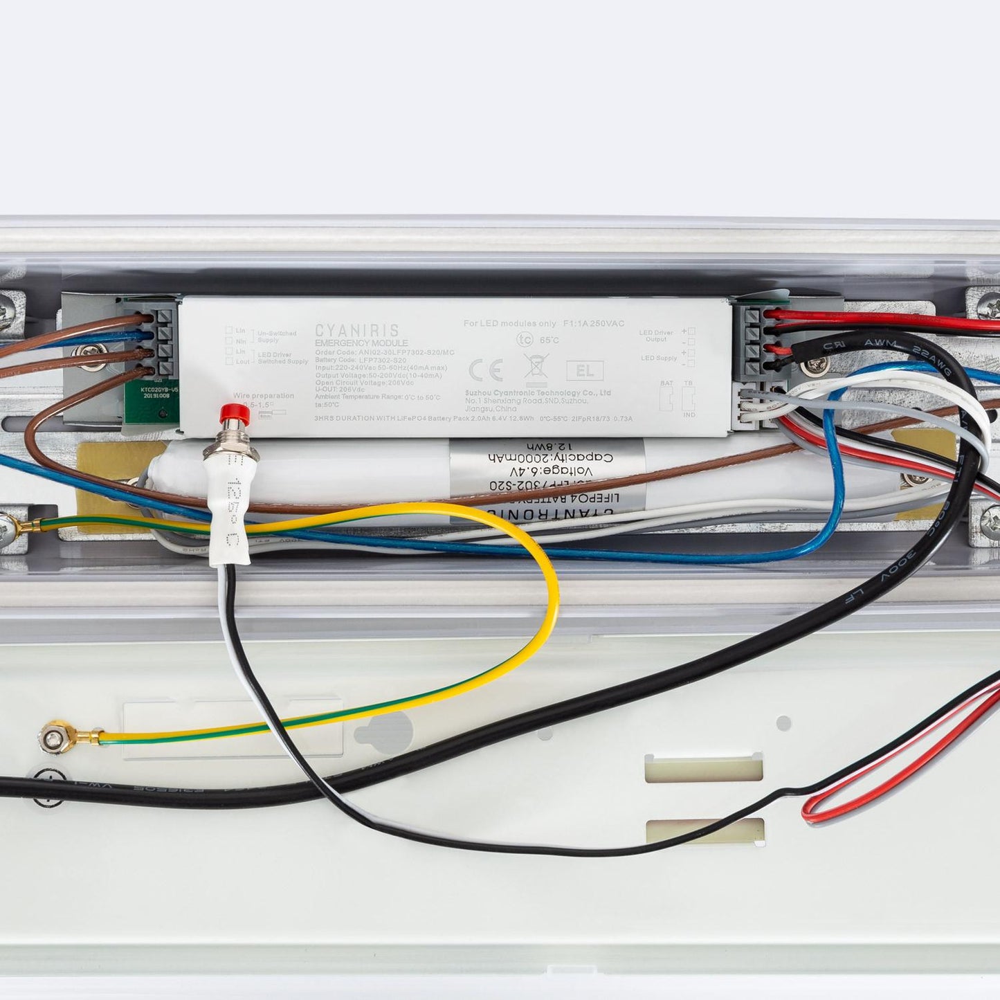 Réglette LED Étanche 120cm 36W IP65 avec Éclairage de Secours