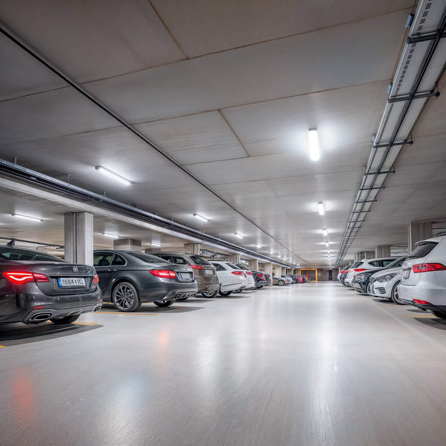 Réglette LED Étanche 120cm 40W, 5600lm, IP65, Installation en Saillie