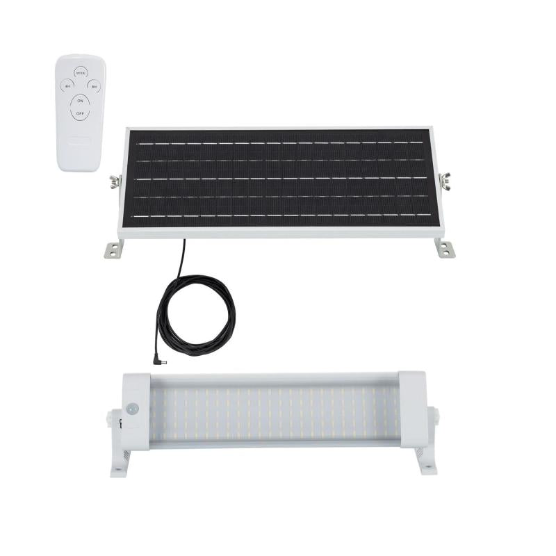 Réglette Solaire LED 44cm 10W IP65 Étanche avec Détecteur PIR