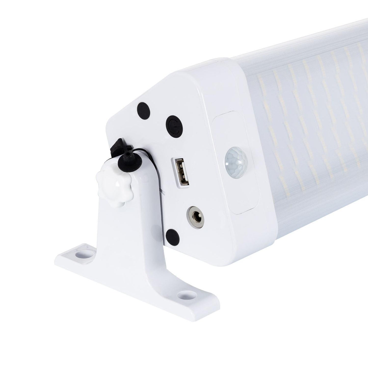 Réglette Solaire LED 44cm 10W IP65 Étanche avec Détecteur PIR