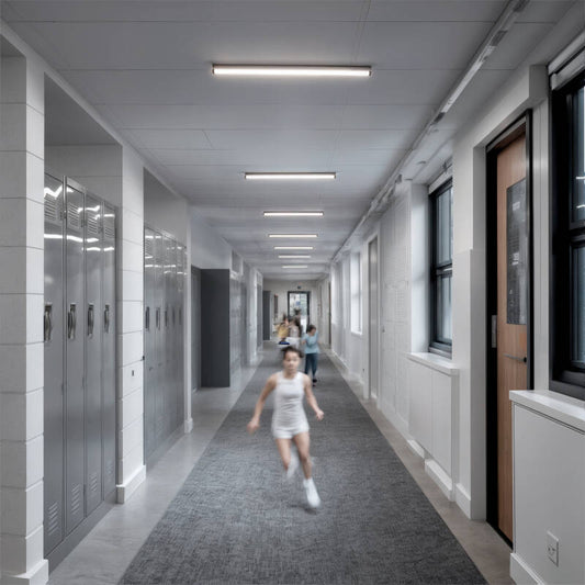 Réglette LED Étanche 150cm 50W IP69K, Résistante aux Chocs IK10