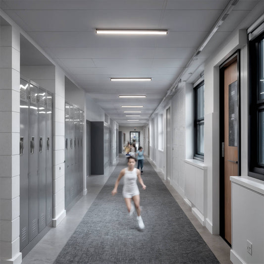 Réglette LED Étanche 150cm 50W IP69K, Résistante aux Chocs IK10