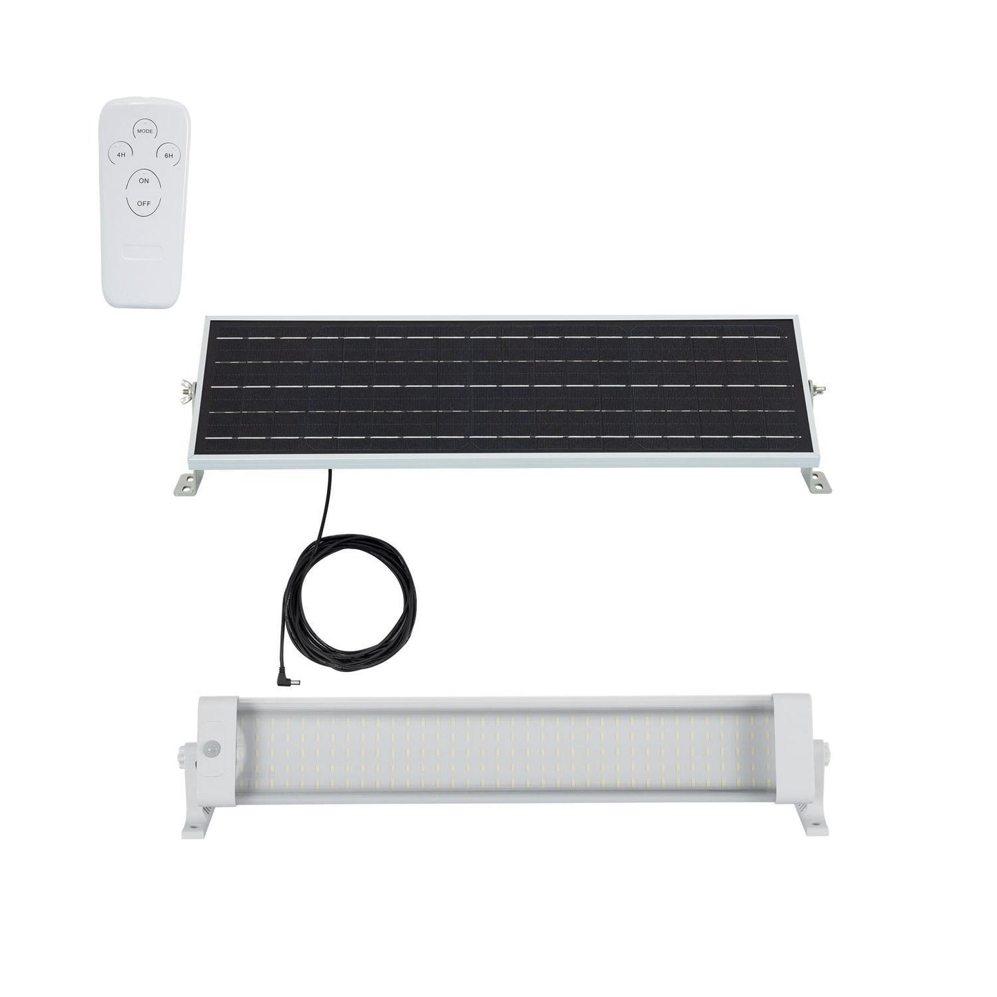 Réglette Solaire LED 20W 62cm IP65 Étanche