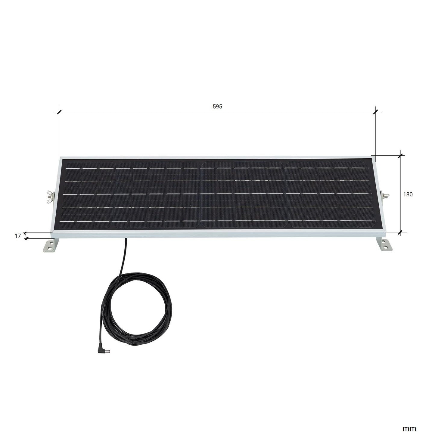 Réglette Solaire LED 20W 62cm IP65 Étanche